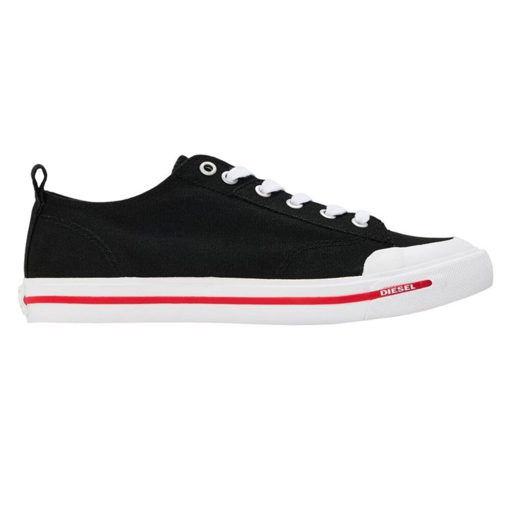 Diesel Womens/Ladies Athos Canvas Sneakers / Black/White